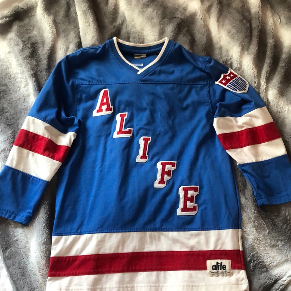 ALIFE NY Rangers tribute hockey jersey sz small